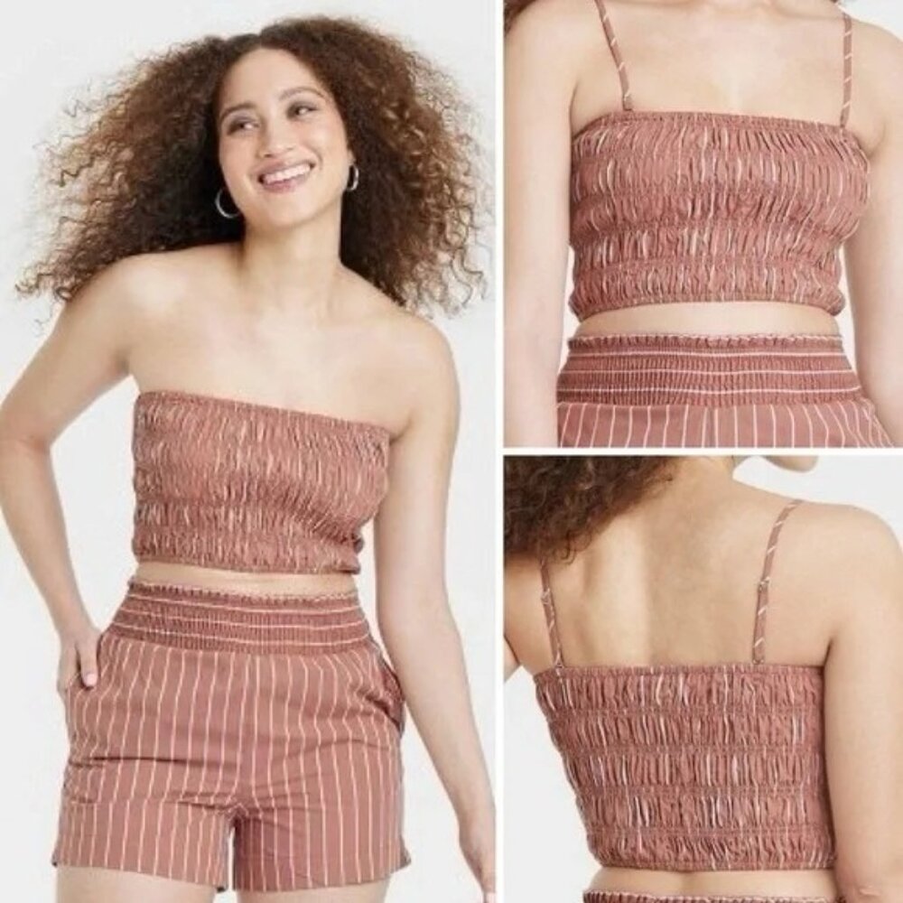 NEW A New Day Slim Fit Tiny Tank Top - Brown